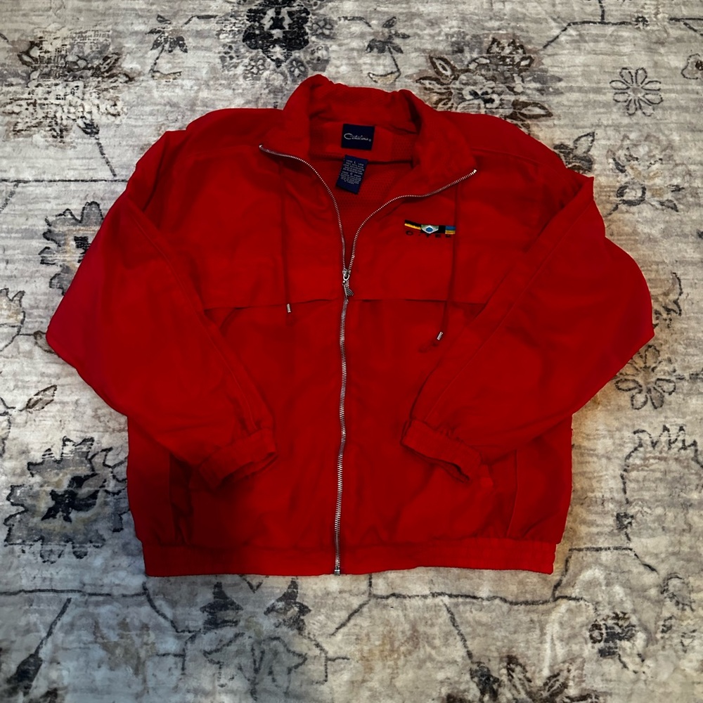 Catalina Bold Red Utility Jacket